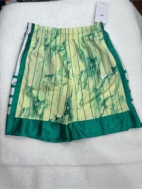Boys Nike Dri-FIT Yellow and Green Shorts